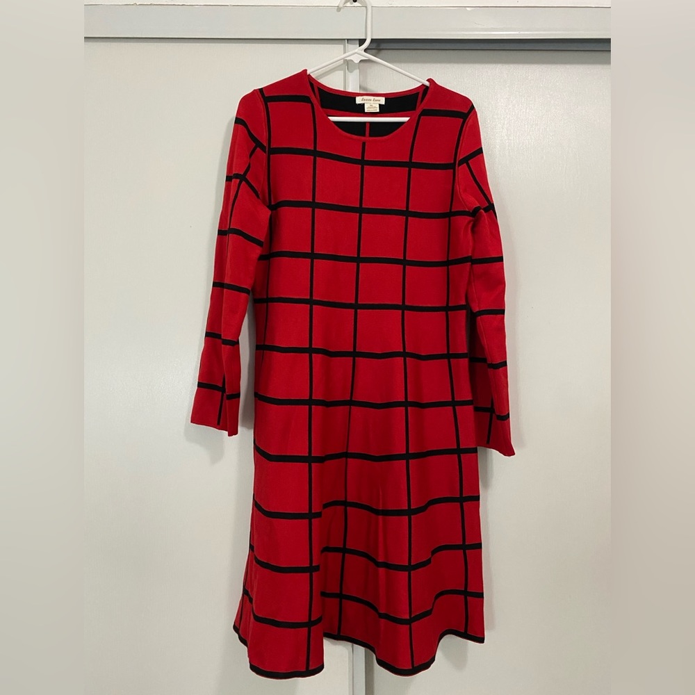 🌺$15🌺 NWOT Luxxe Lane Sweater Mini Red Dress Size:XL